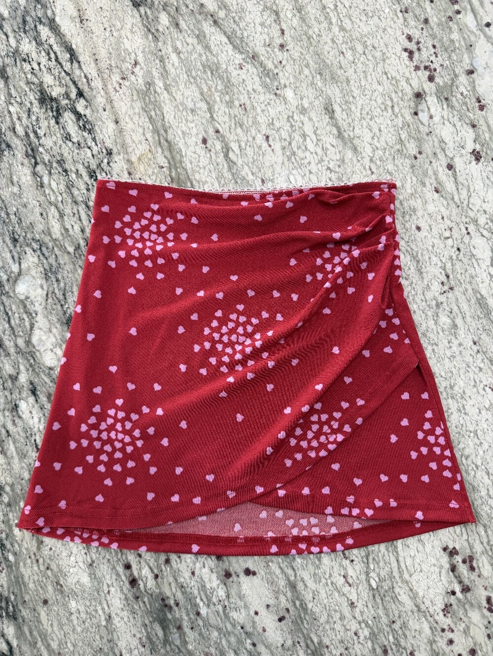 Urban Outfitters Red Heart Mini Skirt